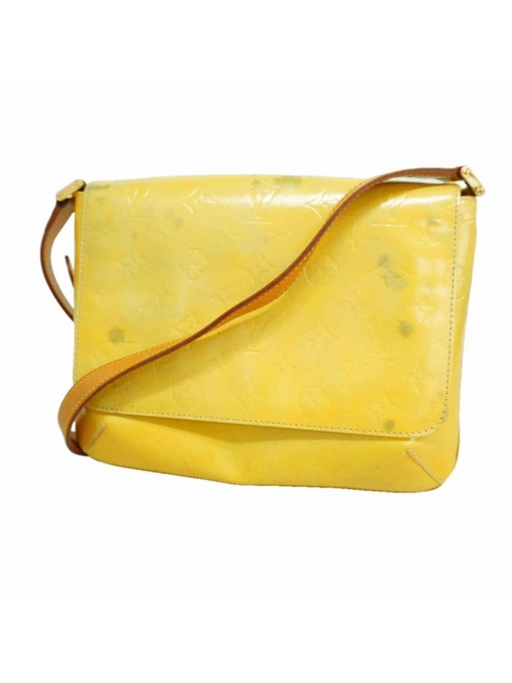 Louis Vuitton Shoulder Bag Vernis Thompson Street Gray